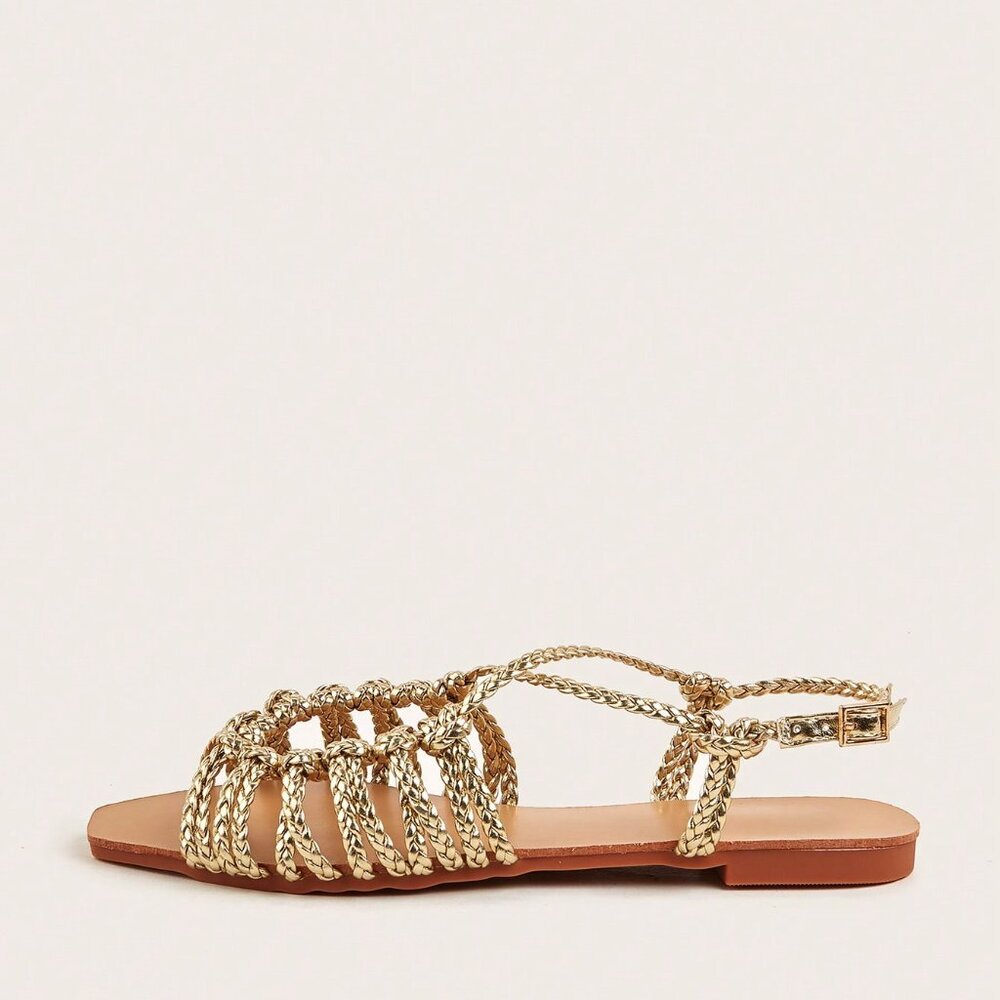 Gold Vacation Women's Sandals - Picture 3 of 5